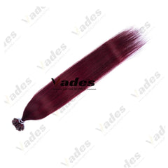 K Tip Hair Extensions Human Hair Keratin Pre Bonded Hot Fusion Nail Tip Balayage Natural Silky Straight Extensions for Women Use