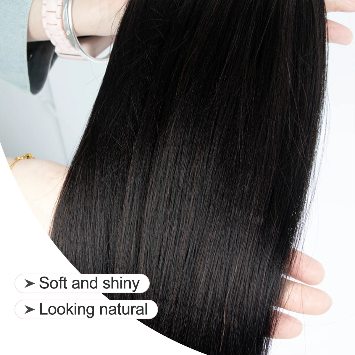 K Tip Hair Extensions Human Hair Light Yaki Cuticles Remy  Pre Bonded Keratin Hot Fusion Hair Extensions 14-26 inch 1B V Tip