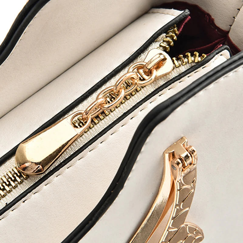 Cat Shaped Handle Women Handbag Trendy And Fashionable, Solid Color, Simple And Casual Crossbody Shoulder Shell Bag