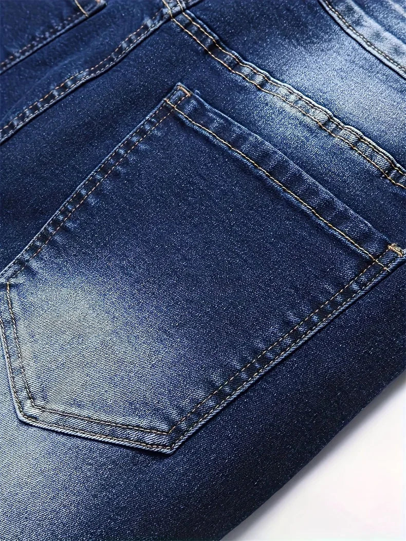 Riding Motorcycle Mens Pants Hip Hop Ripped Skinny Jeans Breathable