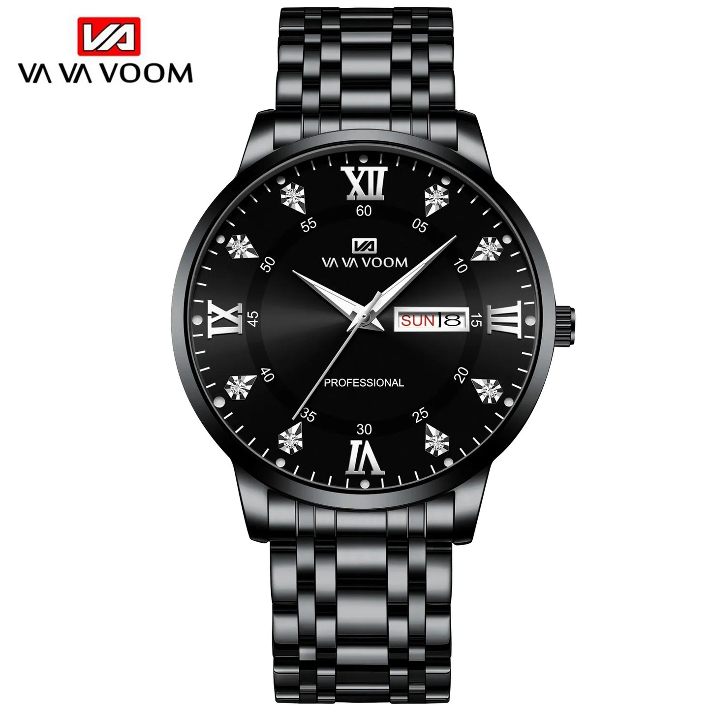 Top Brand Men Watch Stainless Steel Top Quailty Luxury Push Button Hidden Clasp Waterproof Luminous Date Week Sport Wrist Watch