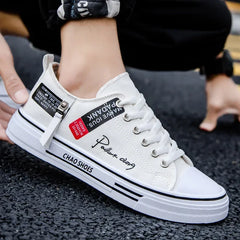 Men's Canvas Shoes Breathable Men Casual Shoes Outdoor Sneakers Comfortable Low-Top Men Tennis Shoes Zapatillas De Deporte