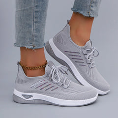 Spring and Autumn New Women's Casual Lace up Comfortable, Breathable, Lightweight and Wear-Resistant Sports