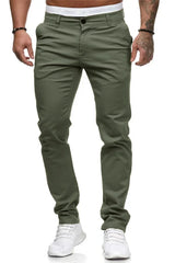 Men Casual Pants Patchwork Pencil Pants Ankle Length Pant Spliced Skinny ZipperCasual Pockets Mid Waist Solid 2025 Summer
