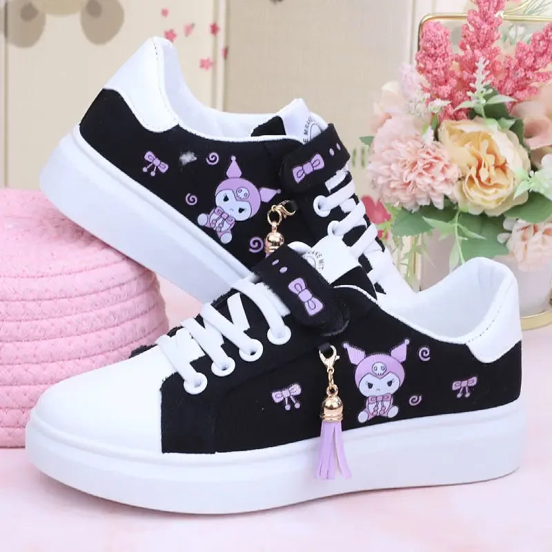 Sanrio Kuromi casual shoes girl canvas shoes my melody spring autumn