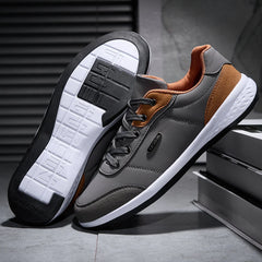 2025 Men Shoes Spring Autumn Waterproof Walking Sneakers Leisure Male Leather Sports Shoes Non-Slip