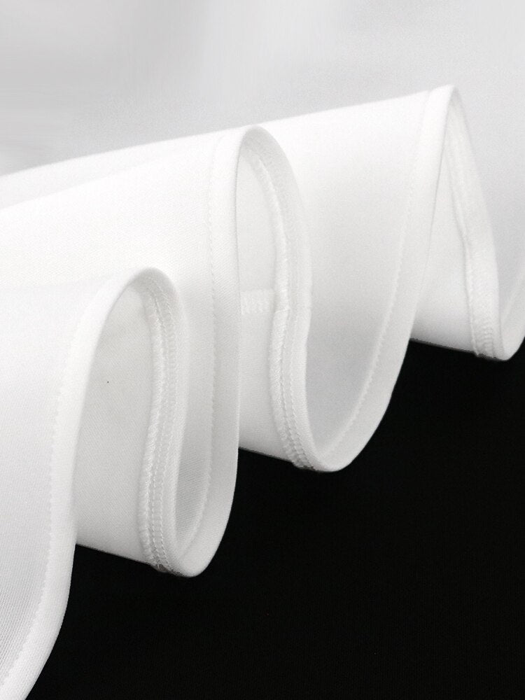 AOMEI White Tops Off Shoulder Spaghe Strap