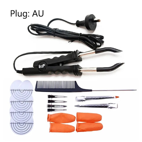 Professional Constant Heat FLAT PLATE Fusion Hair Extension Keratin Bonding Salon Tool Heat Iron Wand