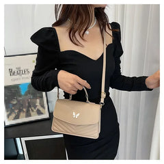 PU Versatile and Fashionable Portable Small Square Bag Single Shoulder Crossbody Bag Luxury Designer r