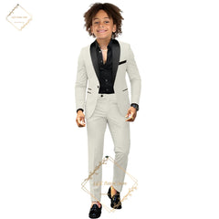 Children's dress suit, 2~16 years old boy wedding party dinner birthday tuxedo, elegant black shawl collar design concept