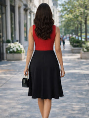 Womens Summer Sleeveless Elegant Front Zipper Work office