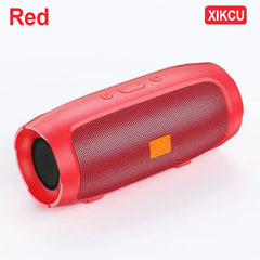 XIKCU Portable Dual Bluetooth Speaker Stereo Outdoor Tfusb Playback Fm Voice Broadcasting Portable Subwoofer 50 Wireless Speaker