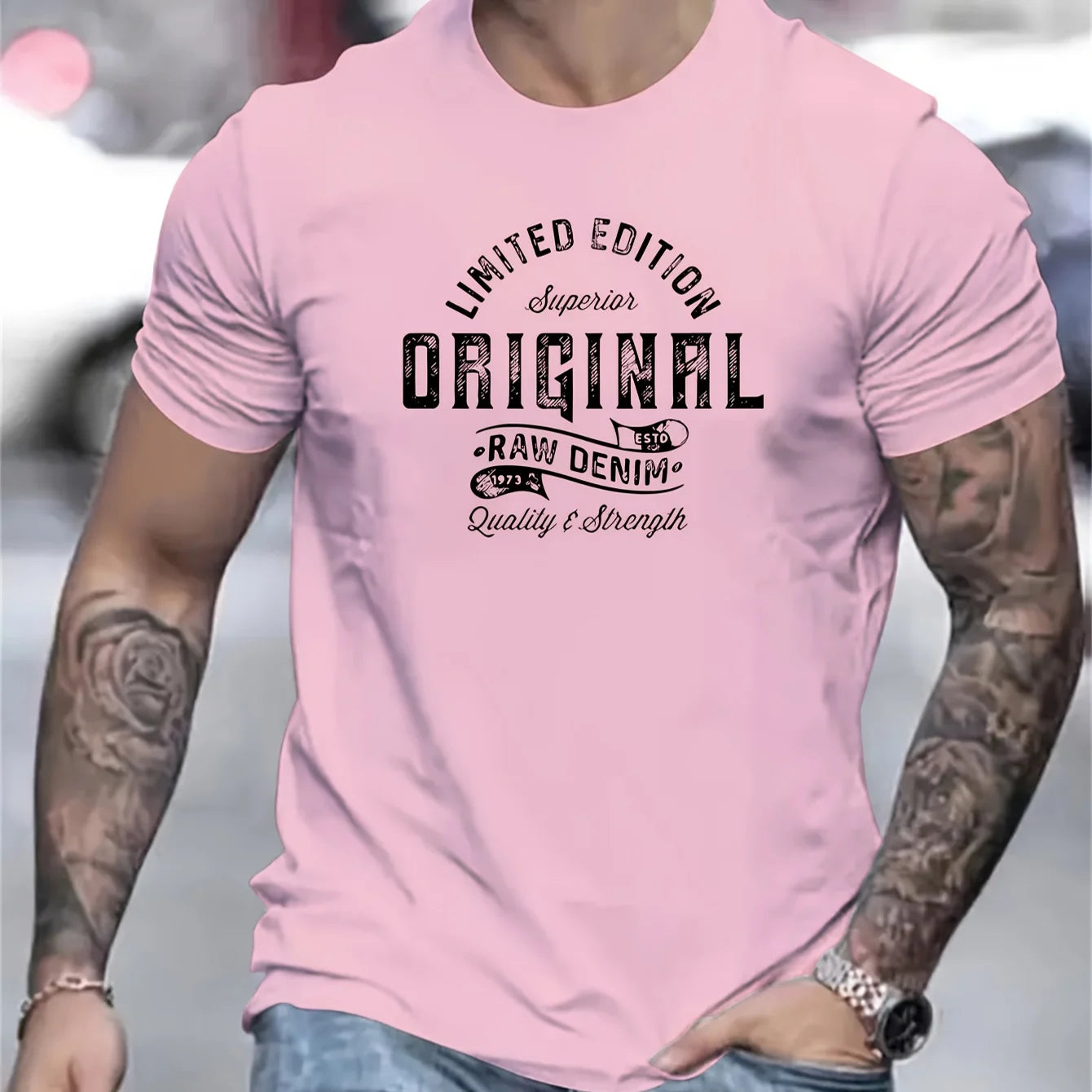 Men's summer 100% pure cotton fashionable casual sports
