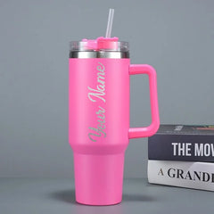  Custom Name Bingba Cup Car 40oz Large Capacity Portable Handle Cup 304 Stainless Steel Insulation Cup Coffee Insulation Cup