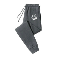 Autumn/Winter Men's Sweatpants Monster Smile Printed Lace-up Sweatpants Men Casual Pants