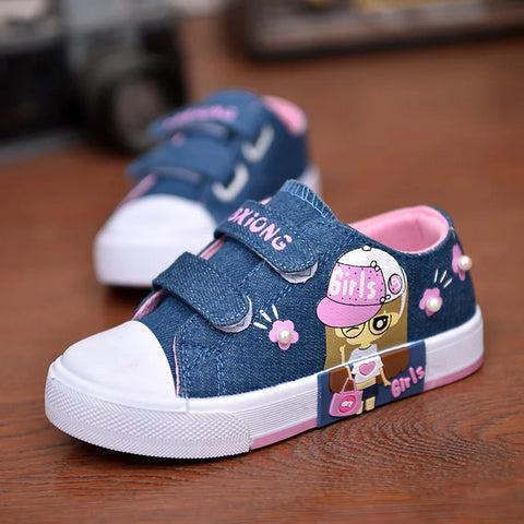 Children's Canvas Shoes Soft Bottom Fashion Kids Casual Sports Runnin Shoe Non-slip
