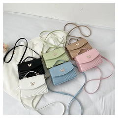 PU Versatile and Fashionable Portable Small Square Bag Single Shoulder Crossbody Bag Luxury Designer r