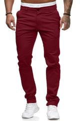 Men Casual Pants Patchwork Pencil Pants Ankle Length Pant Spliced Skinny ZipperCasual Pockets Mid Waist Solid 2025 Summer