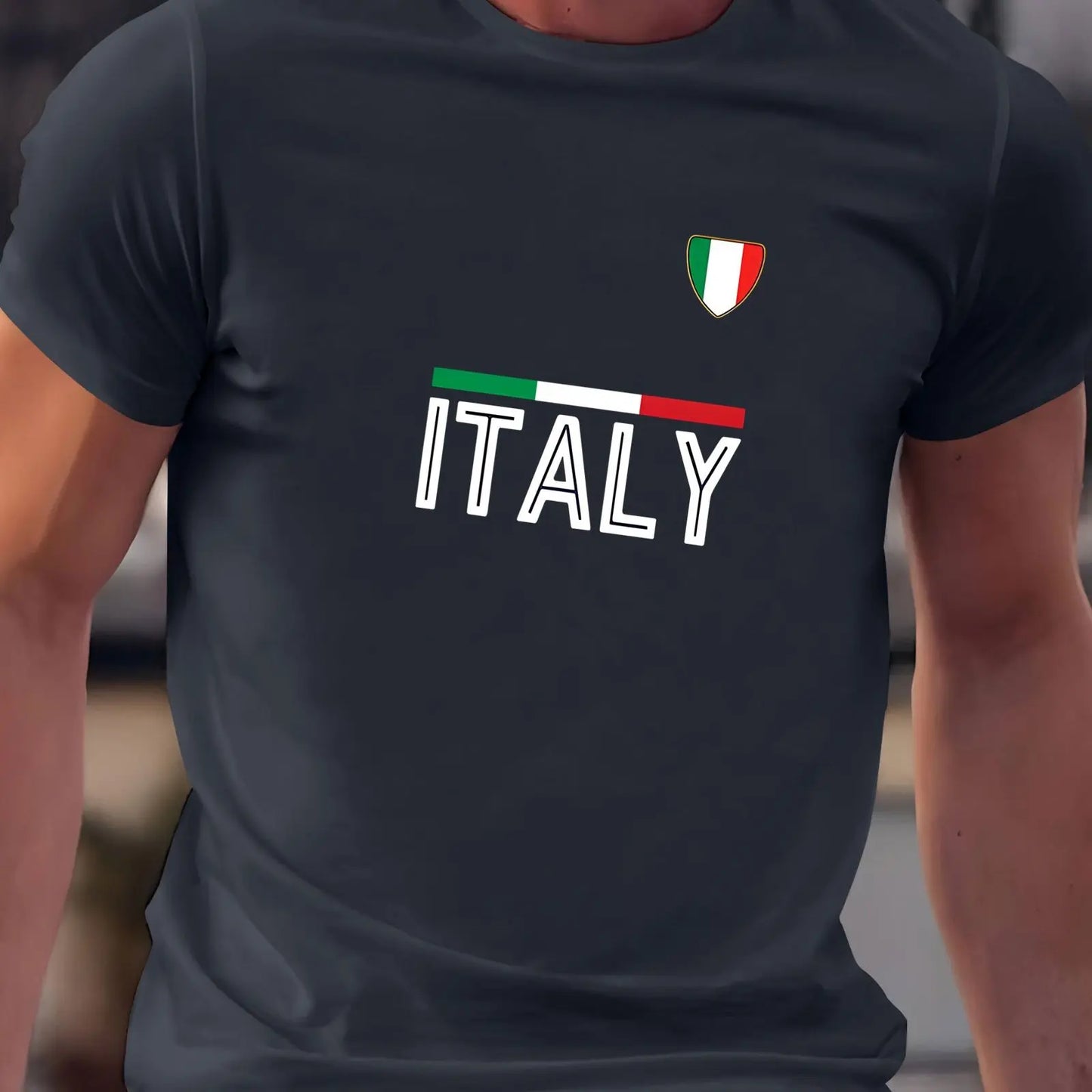 Men's summer 100 cotton fashionable casual sports loose fit plus size Italian