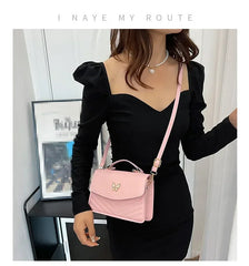 PU Versatile and Fashionable Portable Small Square Bag Single Shoulder Crossbody Bag Luxury Designer r