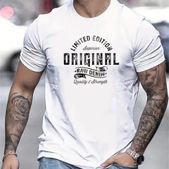 Men's summer 100% pure cotton fashionable casual sports