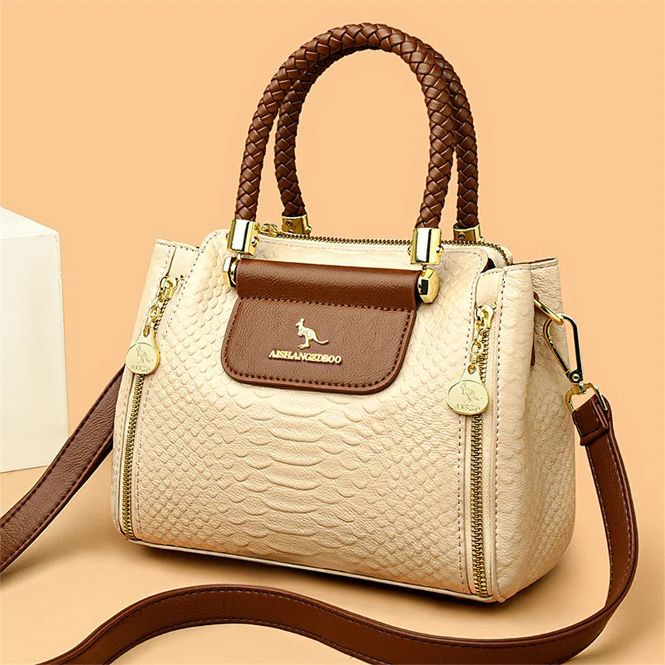 Fashion Crossbody Bags for Women Designer Ladies Purses and Handbags High-quality Soft Leather