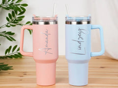  Custom Name Bingba Cup Car 40oz Large Capacity Portable Handle Cup 304 Stainless Steel Insulation Cup Coffee Insulation Cup