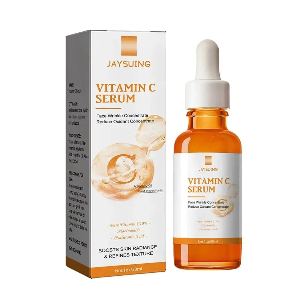 Vitamin C Wrinkle Remover Face Serum Lifting Firming Fade Fine Lines Anti-aging Essence Whitening Brighten
