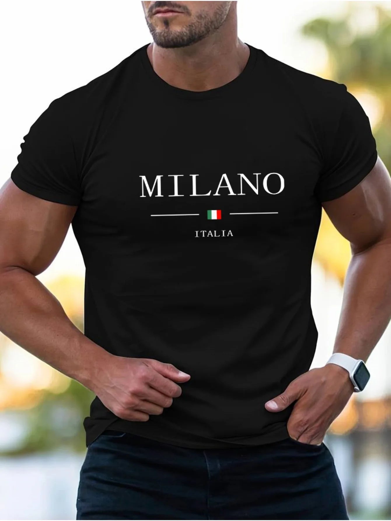 Summer men's 100% cotton casual sports