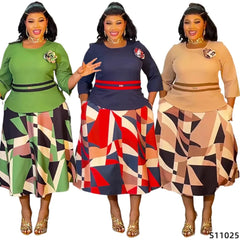 Elegant African Dresses for Women Plus Size Wedding Party Midi Dress Dashiki Ankara Print Outfits Robe Africa Clothing 2026