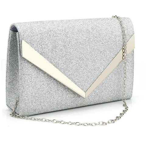 Sequined Envelope Clutch Bags For Women Fashion Gold Purses And Handbags