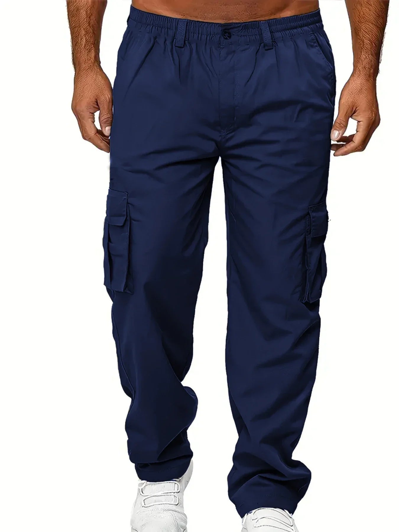 Men's Cargo Pants Sweatpants Outdoor Loose Straight Long pant