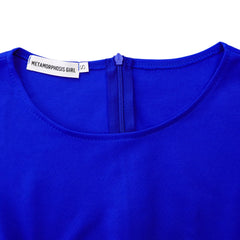 2026 Women's Elegant Simple Solid Color Dress Round Neck A-Line Shape Slimming Effect Waist-Slimming Full Dress