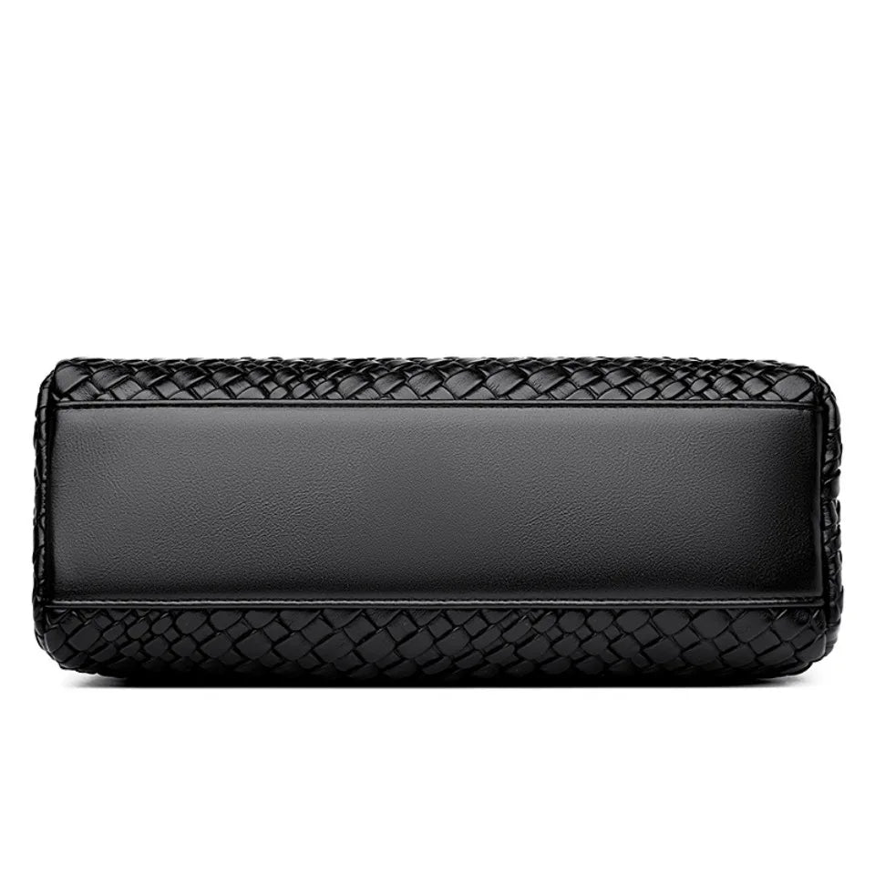 Luxury Handbag Women Bags Designer Pu Leather Knitting