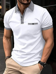 Men's short-sleeved polo shirts in color sportswear