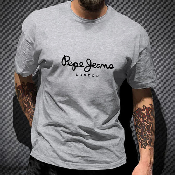 Newest Pepe Jeans London T Shirt Summer Men Short Sleeve Popular Fashion 100%Cotton Tops