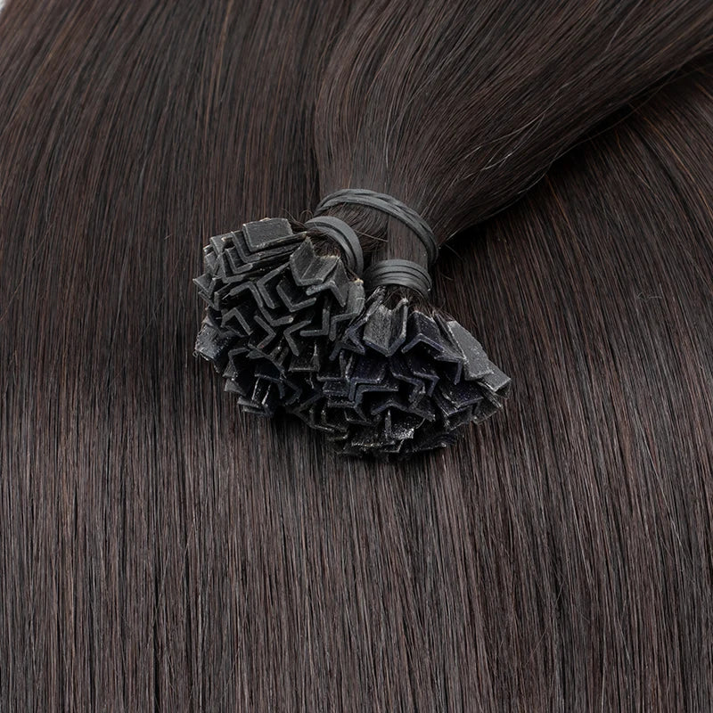 Wholesales K -Tip Hair Extensions Human Hair V tip keratin fusion hair extensions Natural Straight Machine Remy Hair extensions