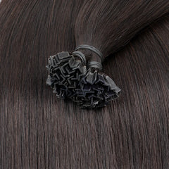 Wholesales K -Tip Hair Extensions Human Hair V tip keratin fusion hair extensions Natural Straight Machine Remy Hair extensions