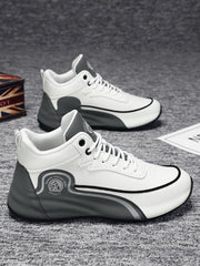High-Top Casual Sneakers for Men, Trendy Thick-Soled Dad Shoes, Breathable Soft-Soled Non-Slip Versatile Men's Shoes,