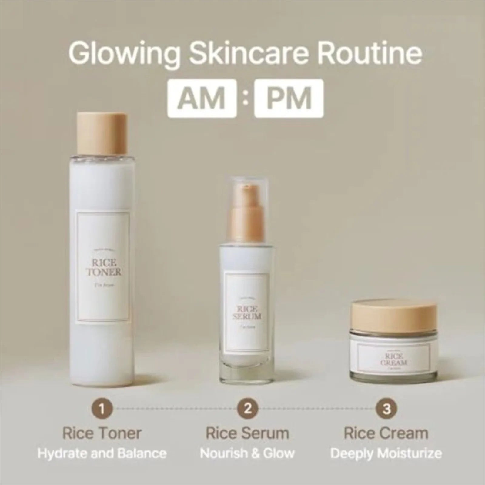Rice Toner 77.78% Rice Extract Glow Essence With Niacinamide Hydrating For Dry Skin Vegan Beauty Toner 5.07 Fl Oz/ 150 ml