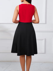 Womens Summer Sleeveless Elegant Front Zipper Work office
