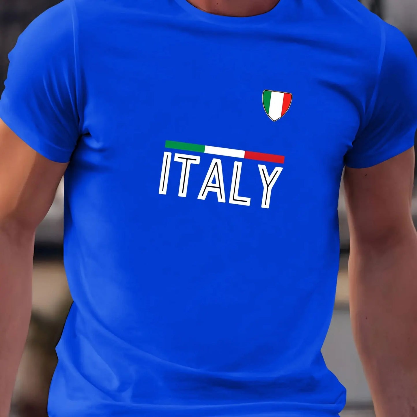 Men's summer 100 cotton fashionable casual sports loose fit plus size Italian