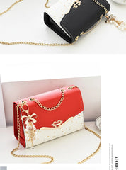 Women's Bag Korean Ins Fashion High-end Single Shoulder Bag Sequin Trend Bow