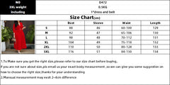 Elegant V Neck Lace-up Belted Party Dresses Women Spring Pleated Dress Autumn Three Quarter Sleeves Office Lady Dress Vestidos