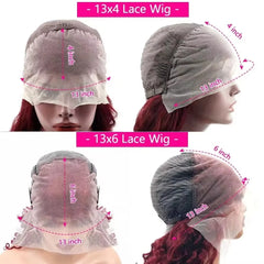99J Burgundy 13x6 HD Lace Frontal Wig Human Hair Pre Plucked 220 Density Body Wave 13x4 HD Transparent Lace Front Wigs for Women