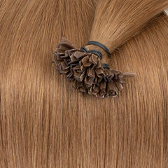 Wholesales K -Tip Hair Extensions Human Hair V tip keratin fusion hair extensions Natural Straight Machine Remy Hair extensions