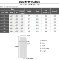 Motorcycle Trendy Straight Men's Jeans Elastic Washed Fashion Streetwear Denim Pants Embroidery Hip-Hop Trousers (Without Belt)