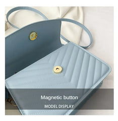 PU Versatile and Fashionable Portable Small Square Bag Single Shoulder Crossbody Bag Luxury Designer r