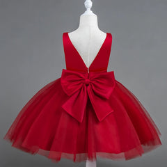 Toddler Girl Dress 0-4 Years Flower Bow Kids Skirt Christmas Halloween Princess Dress Children's Dresses Birthday Party