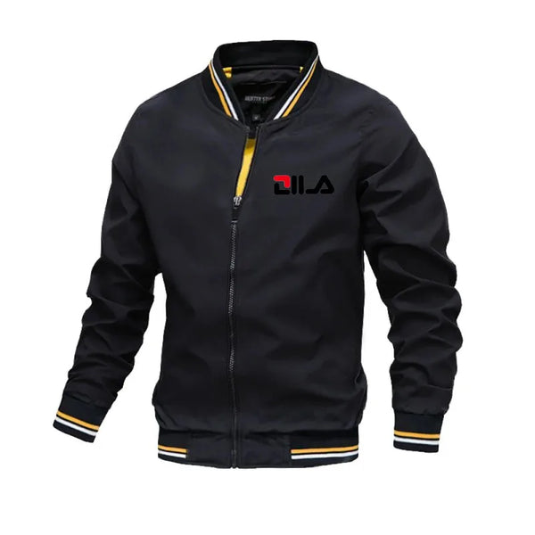Daily comfortable baseball jersey 2026 casual outdoor men's fashionable windproof zipper hooded jacket sportswear